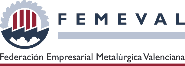 Logotipo de FEMEVAL, Federación Empresarial Metalúrgica Valenciana